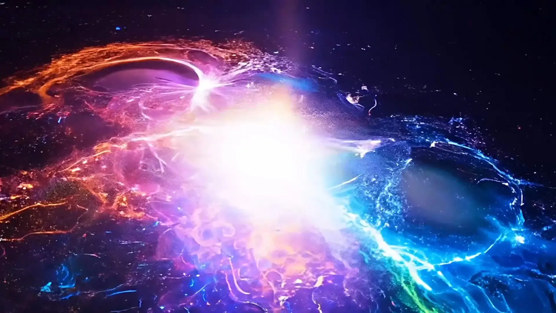 Galactic Energy Burst Overlay for Futuristic Titles Animation